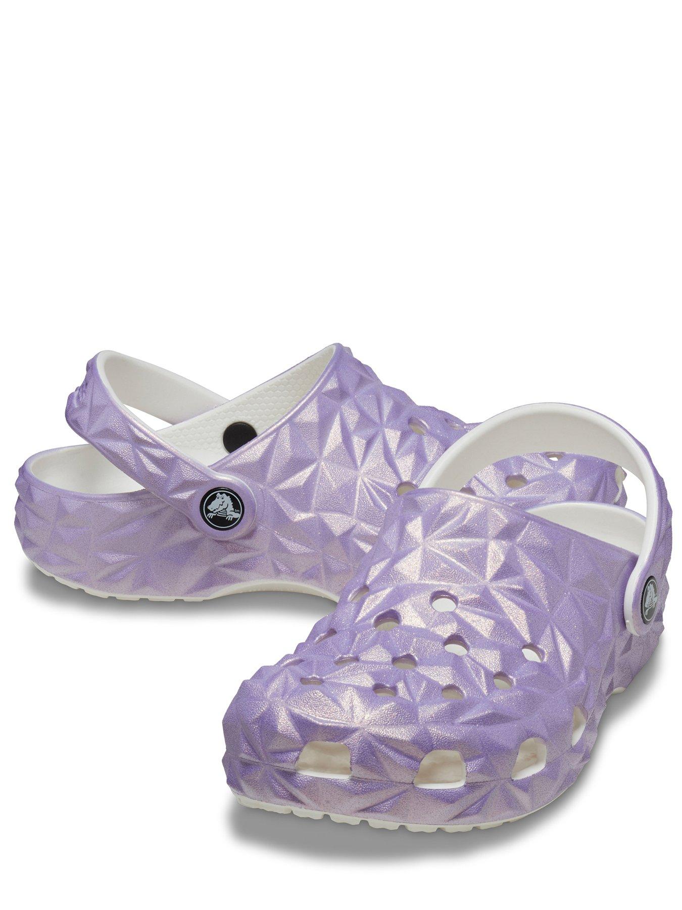 Crocs Classic Kids Iridescent Geometric Classic Clog | Very.co.uk