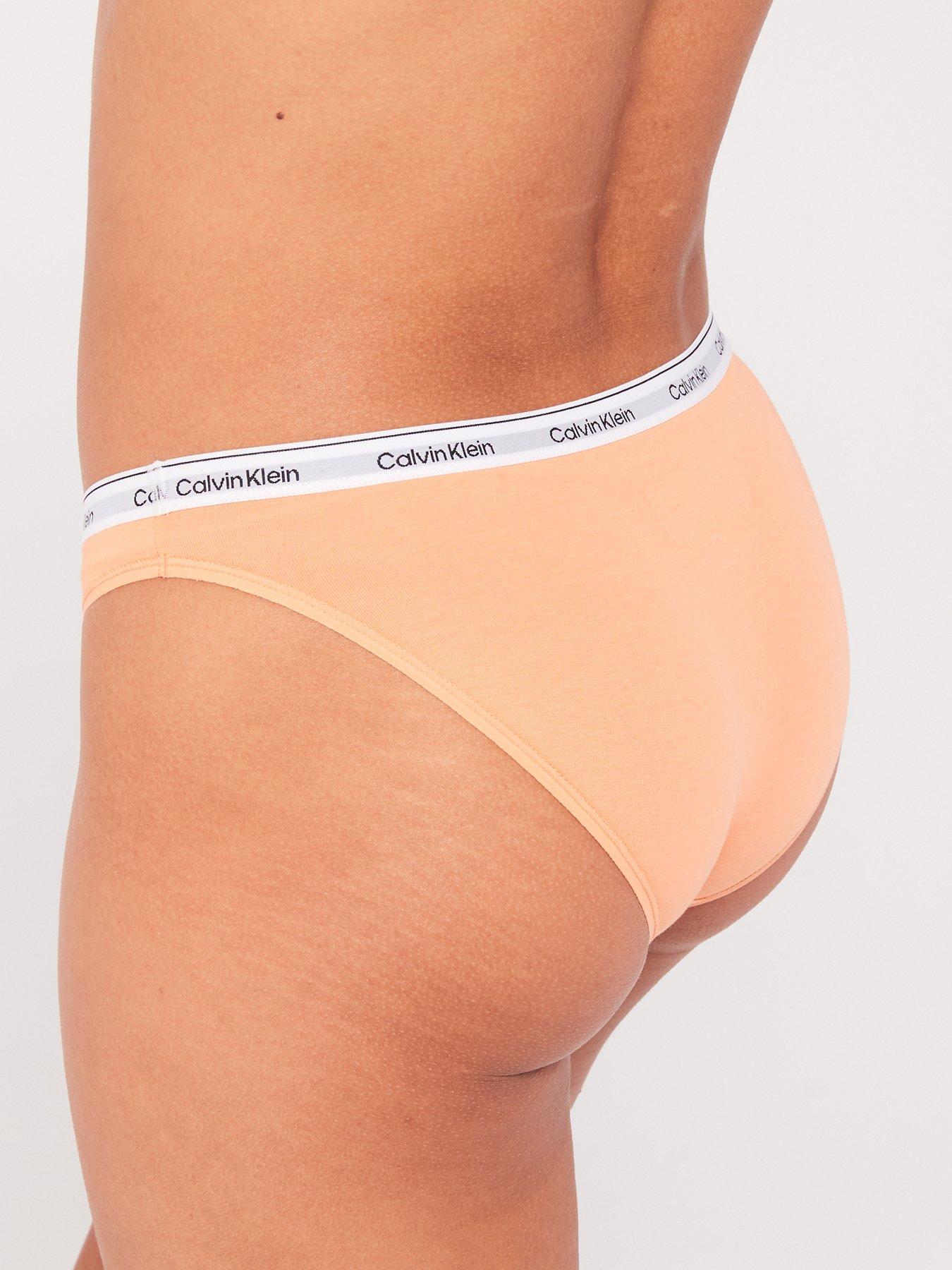 Calvin Klein Womens 3 Pack Seamless Modern Brief, Blue Stripe