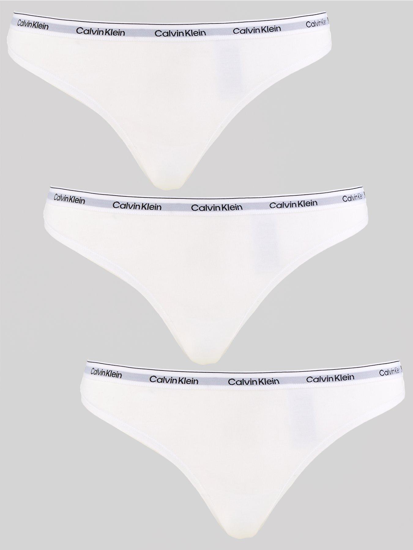 Juicy Couture 3 Pack Cotton Thong With Branded Elastic - Multi