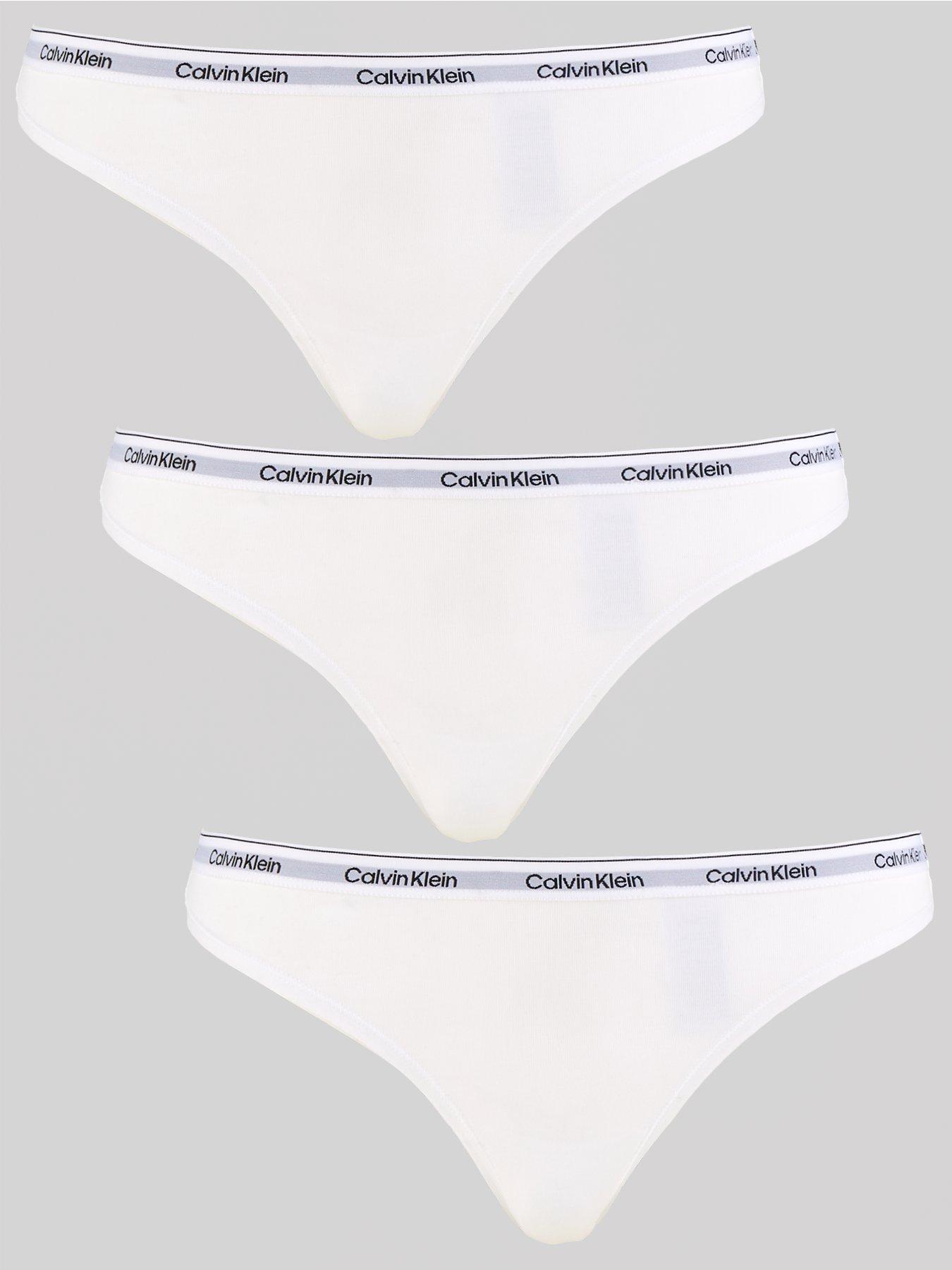 Calvin Klein Modern 3 Pack Thong White Very