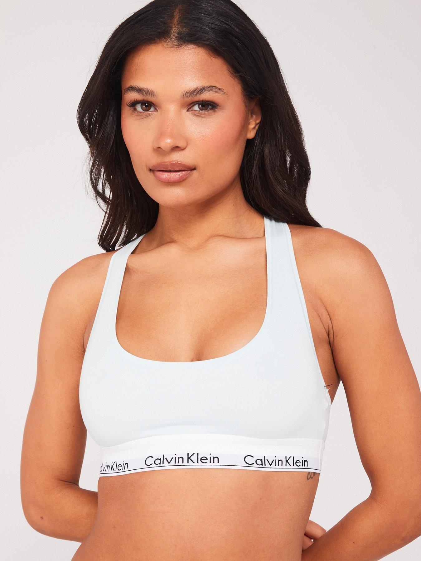 Calvin Klein Modern Cotton Unlined Bralette - Navy