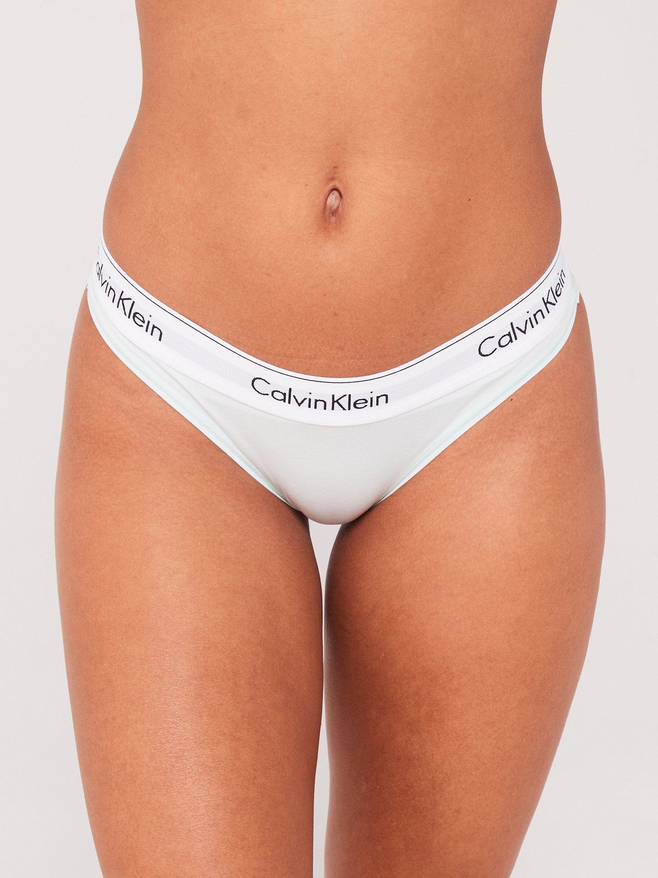 Calvin Klein Curve Modern Cotton Plus Thong - Grey