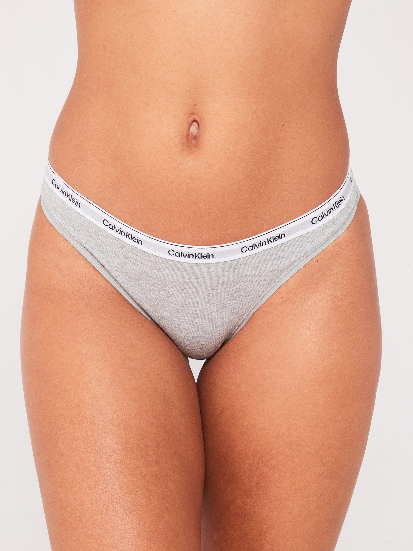 Image 2 of 5 of Calvin Klein 3 Pack Icon Logo Bikini Briefs - Multi