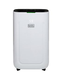 Product photograph of Black Decker Bxeh60014gb 20l Smart Dehumidifier 4 Modes Quiet 6 5l Water Tank 24 Hour Timer White from very.co.uk
