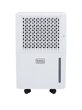 Product photograph of Black Decker Bxeh60016gb 12l Smart Dehumidifier Amp Ionizer 4 Modes Quiet 2 1l Water Tank 24 Hour Timer White from very.co.uk