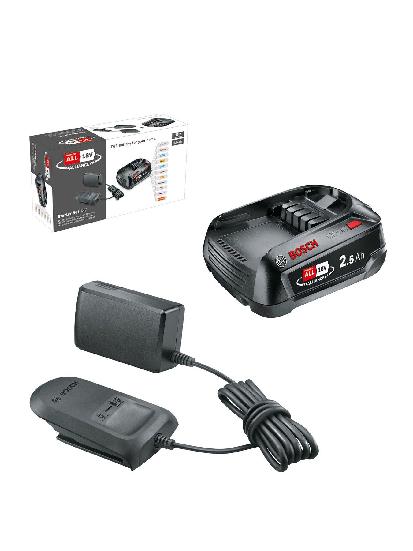 Product photograph of Bosch Power For All 18v Battery Starter Set from very.co.uk
