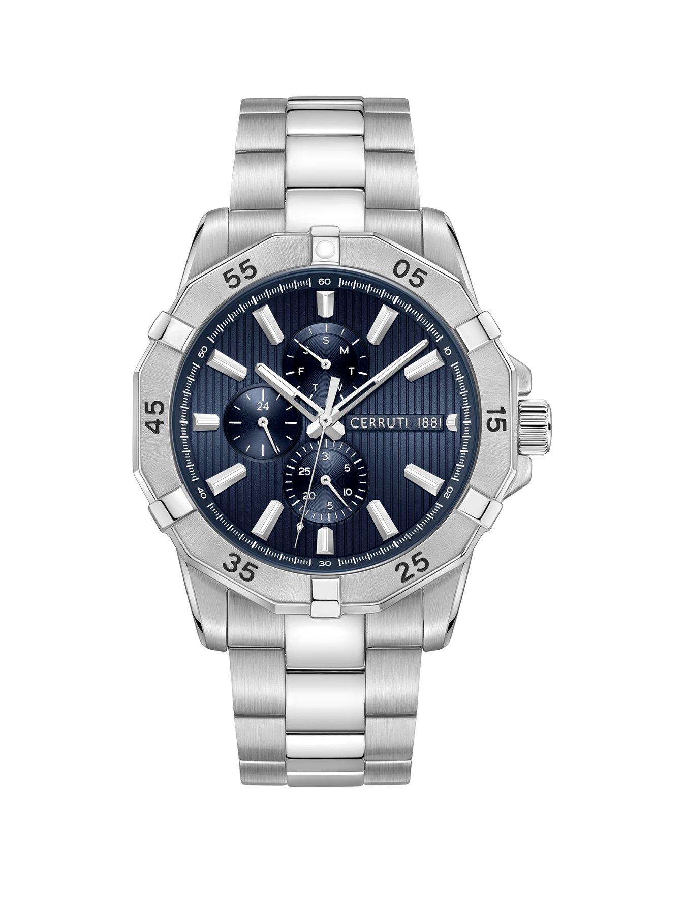 Cerruti VALLELAGHI watch with Blue dial and Silver Stainless Steel