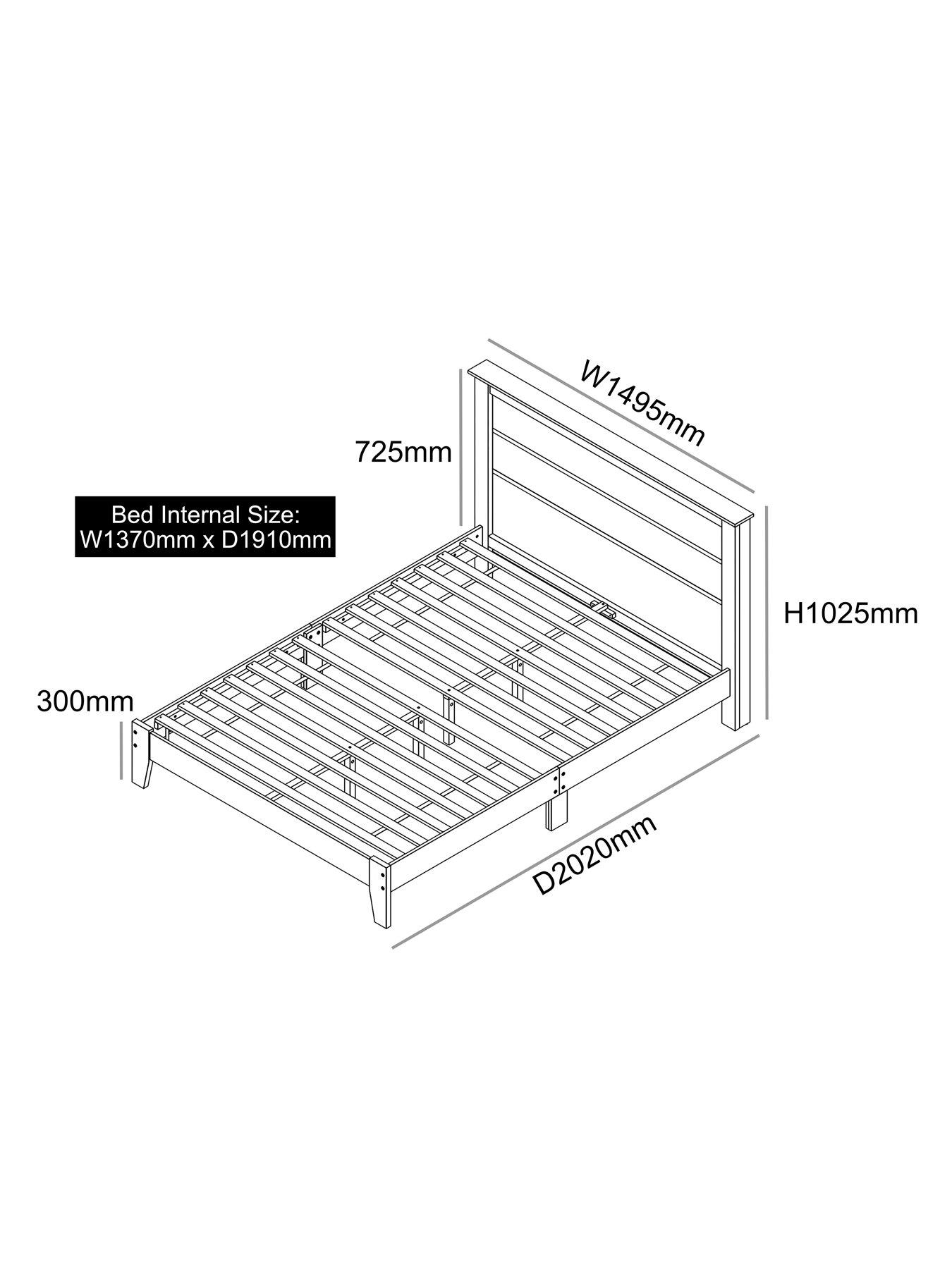 Very Home Atlanta Bed Frame with Mattress Options (Buy & SAVE!) | Very ...