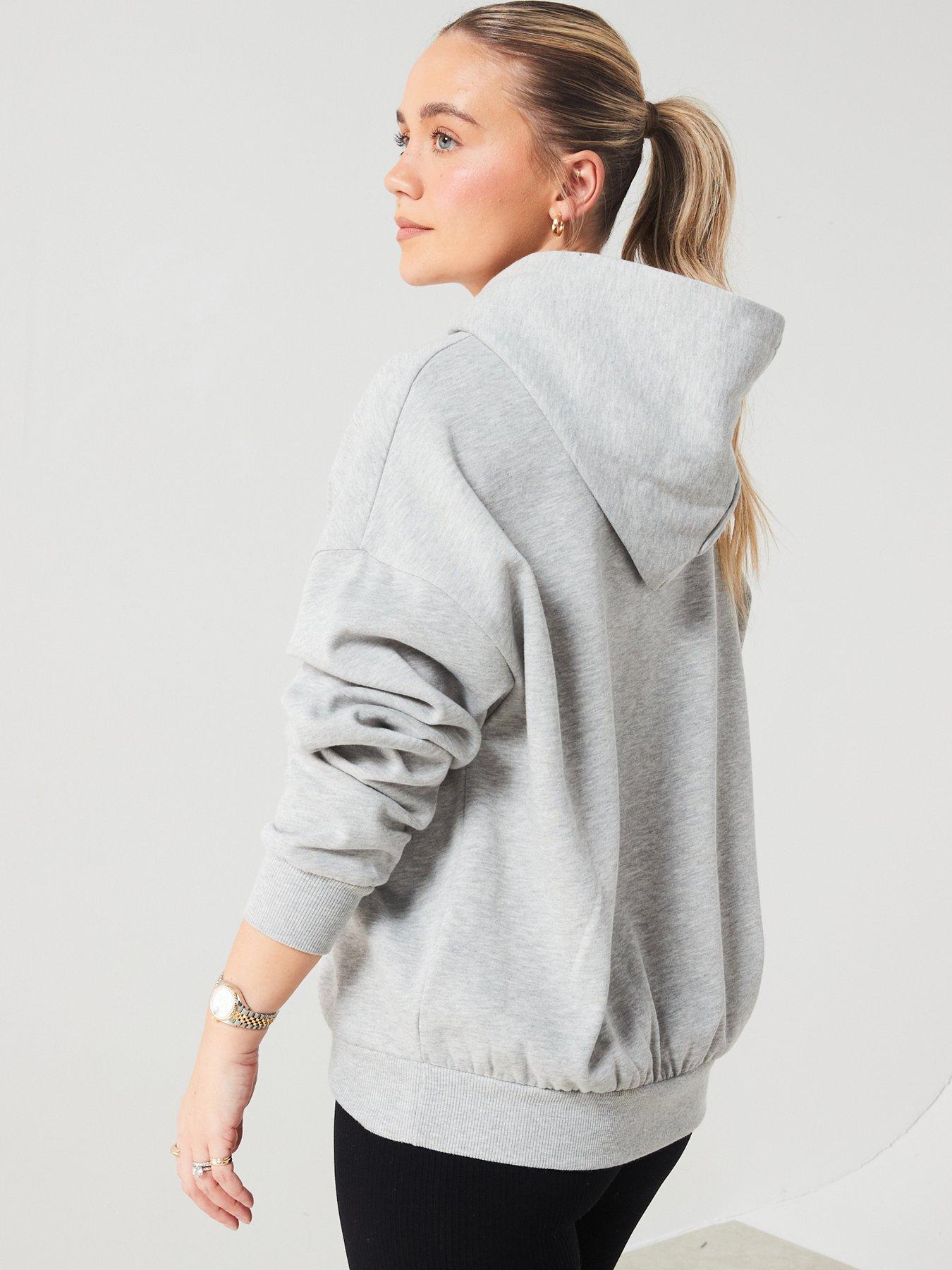 Everyday X Hattie Bourn Maine Logo Oversized Hoodie - Grey | Very.co.uk