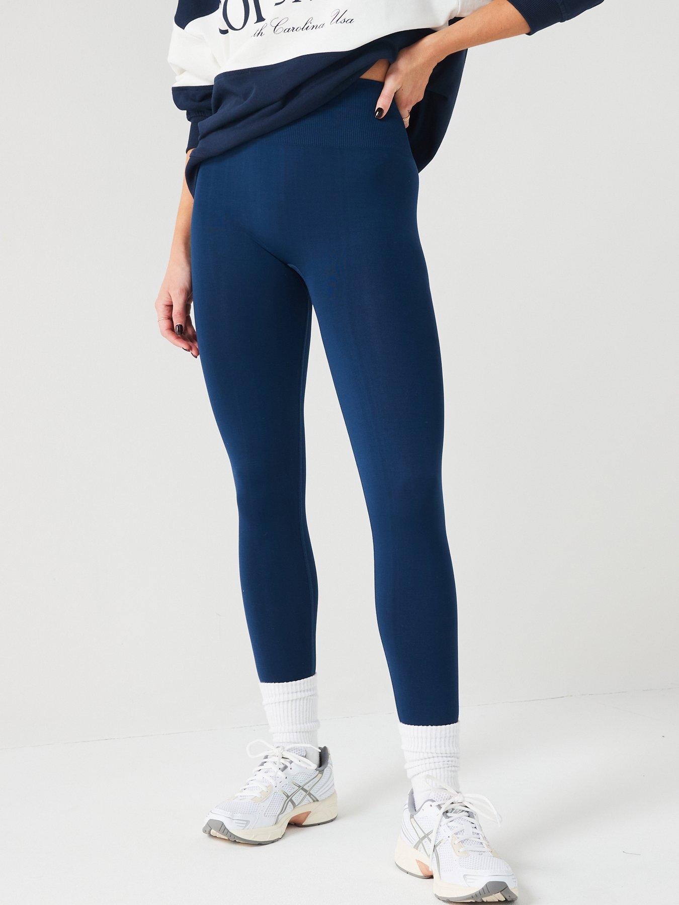 New Look Mid Rise Lift And Shape Emilee Jeggings - Blue