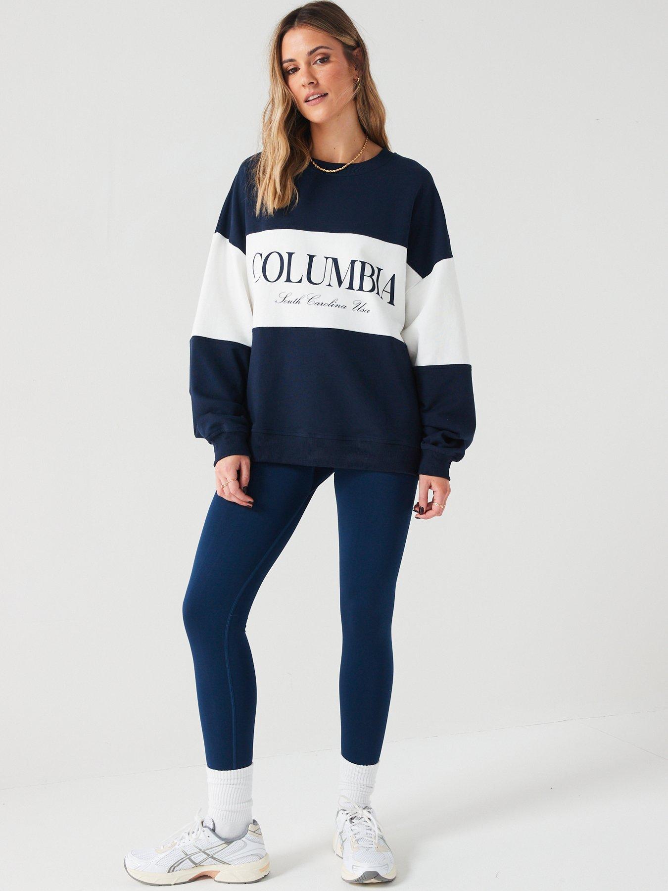 Versace Jeans Couture block oversize sweatshirt in blue