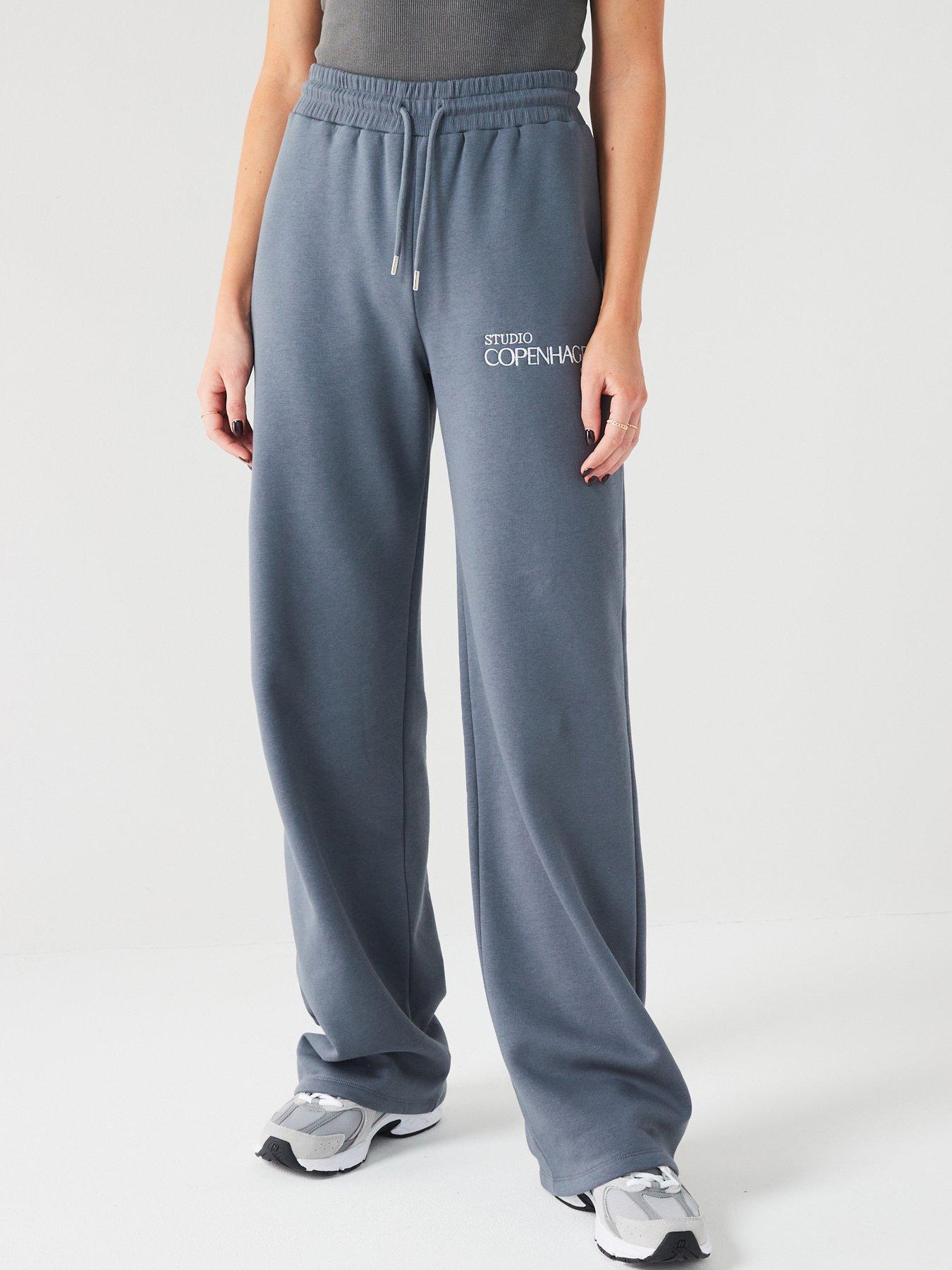 Wide joggers - Dark grey - Ladies