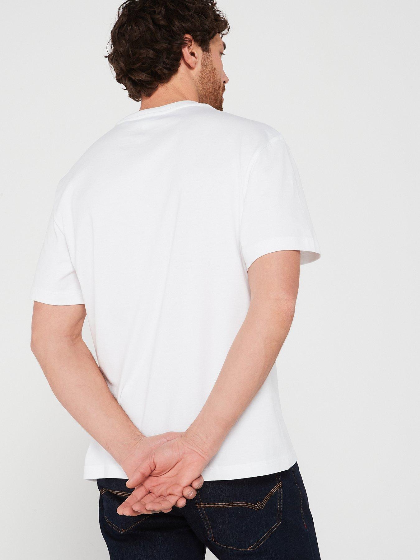 Lacoste 70s Ad Graphic T-Shirt - White | Very.co.uk