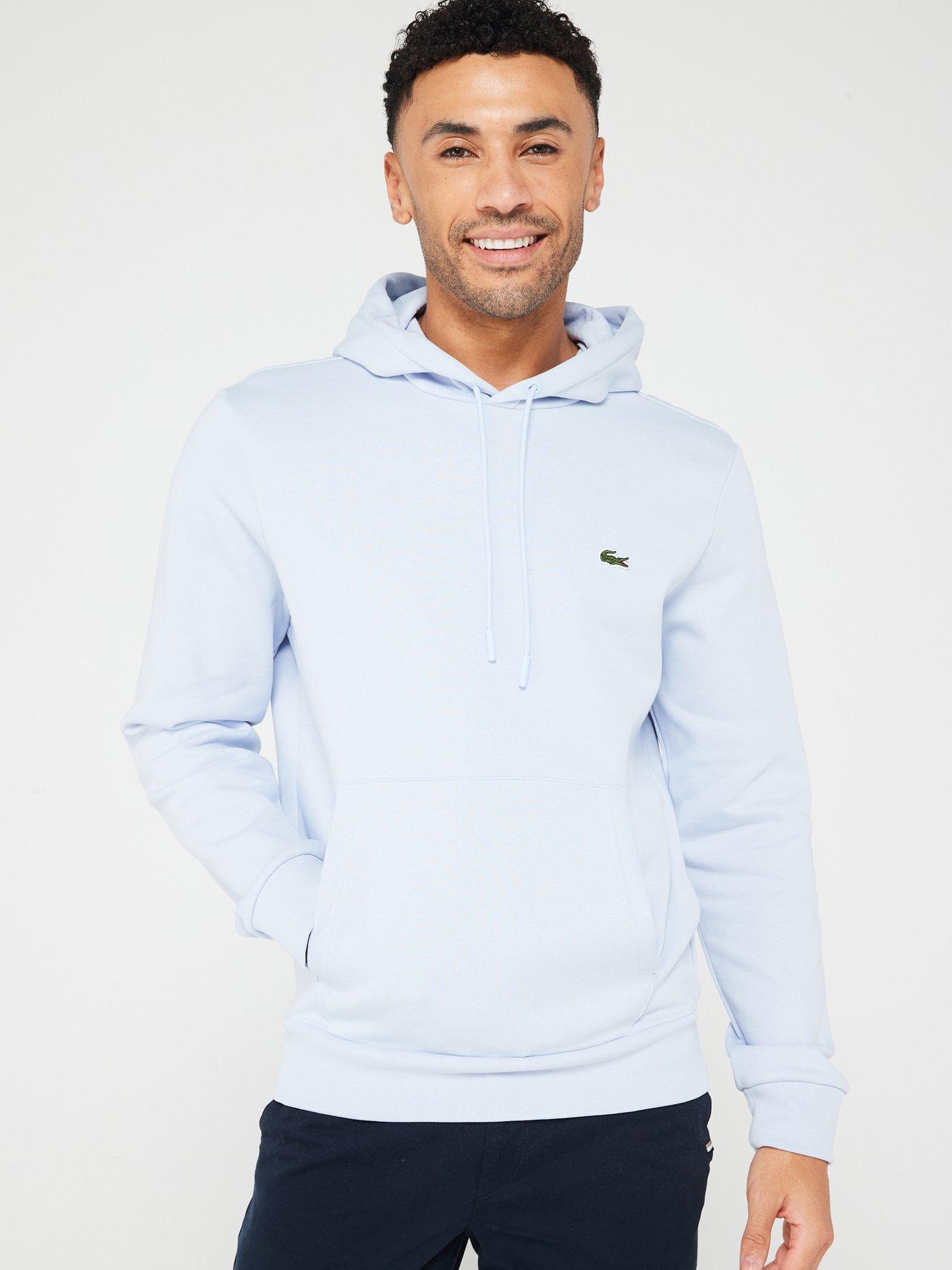 Fleece Jersey Overhead Hoodie Light Blue