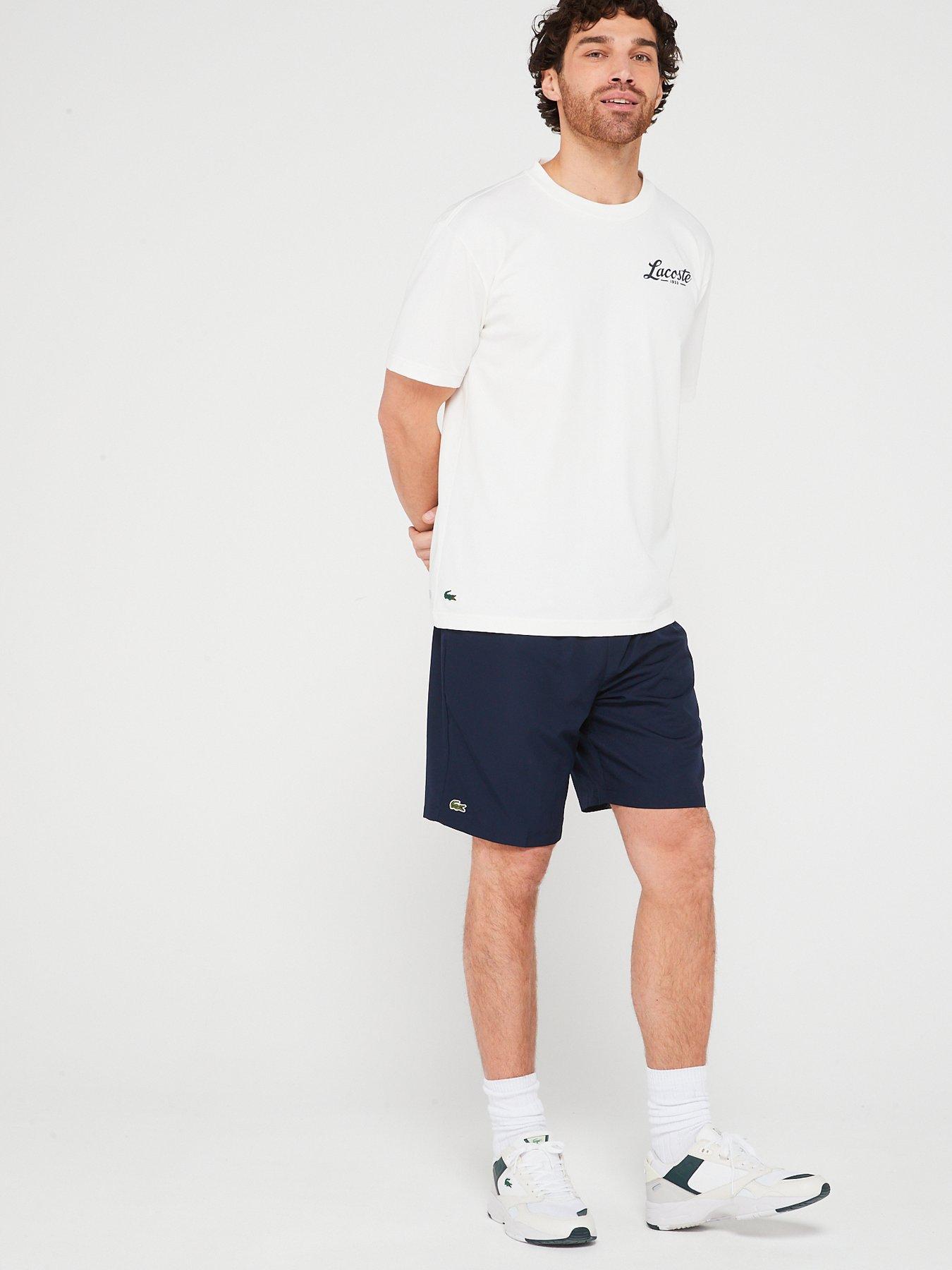 Image 3 of 4 of Lacoste Woven Drawstring Shorts - Dark Blue