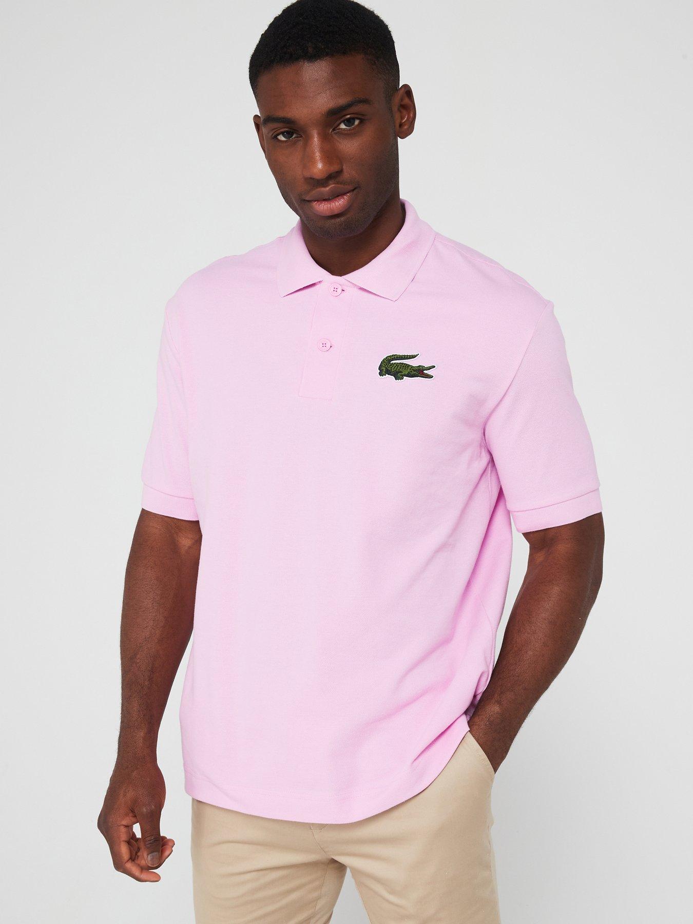 Croc 80s Relaxed Logo Polo Shirt Pink