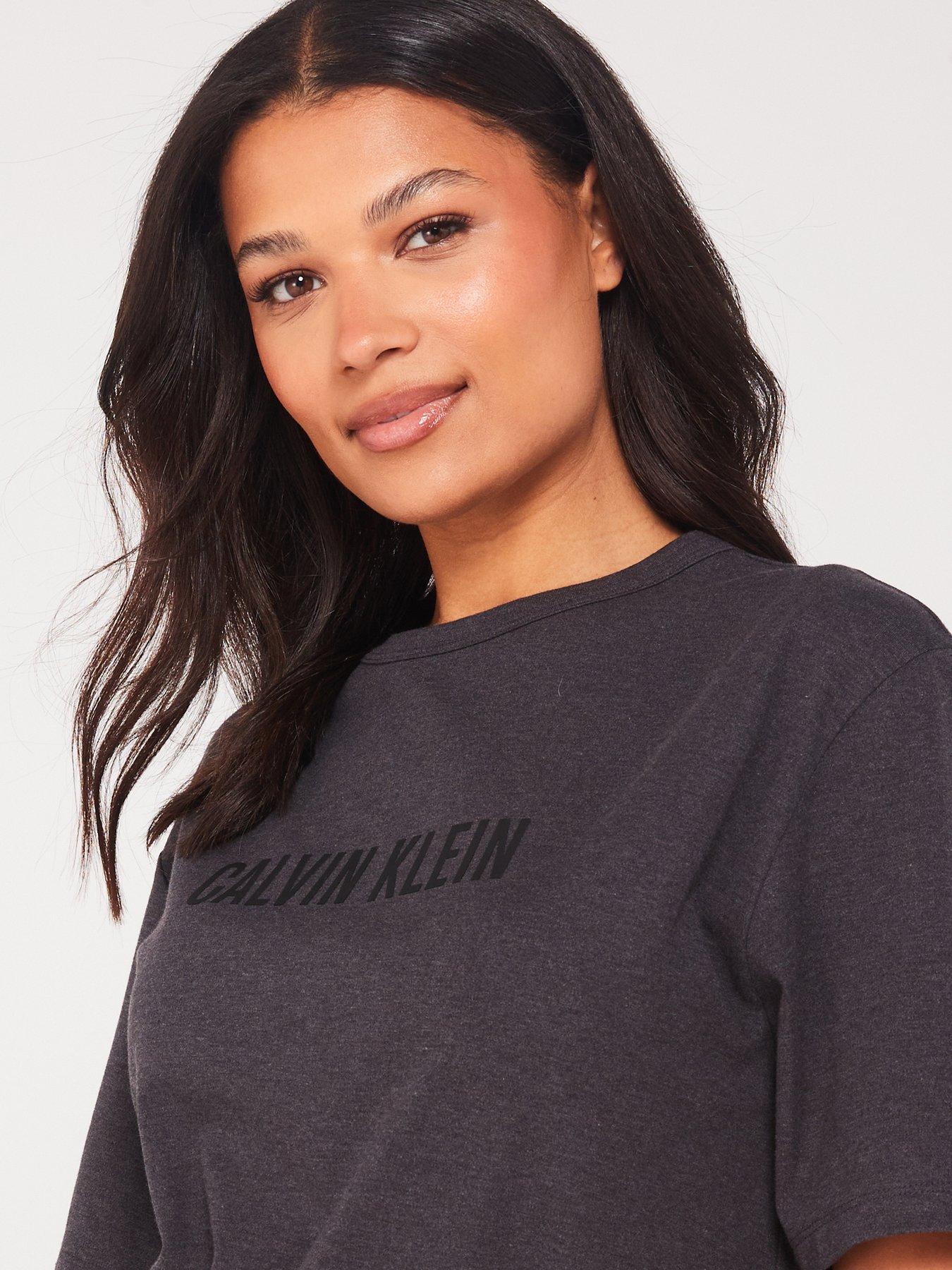 Calvin Klein Intense Power Top - Grey | Very.co.uk