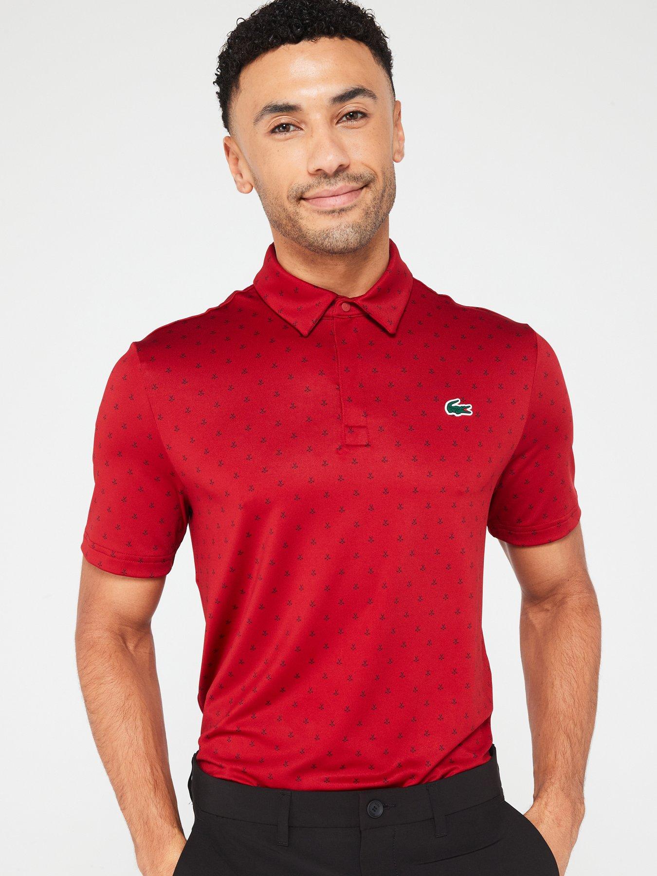 Golf All over Print Polo Shirt Dark Red