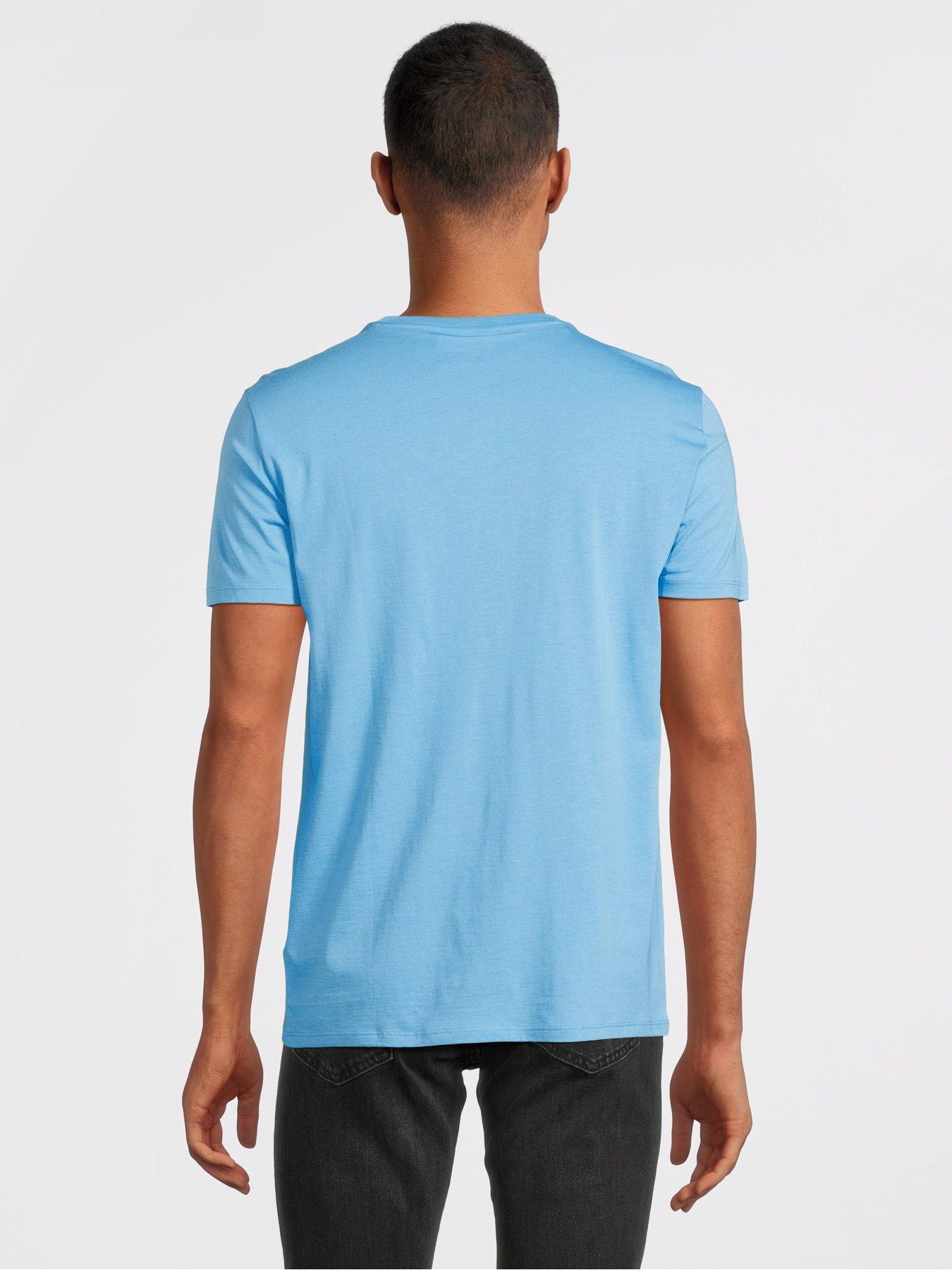 Lacoste Jersey Pima T-Shirt - Blue | Very.co.uk