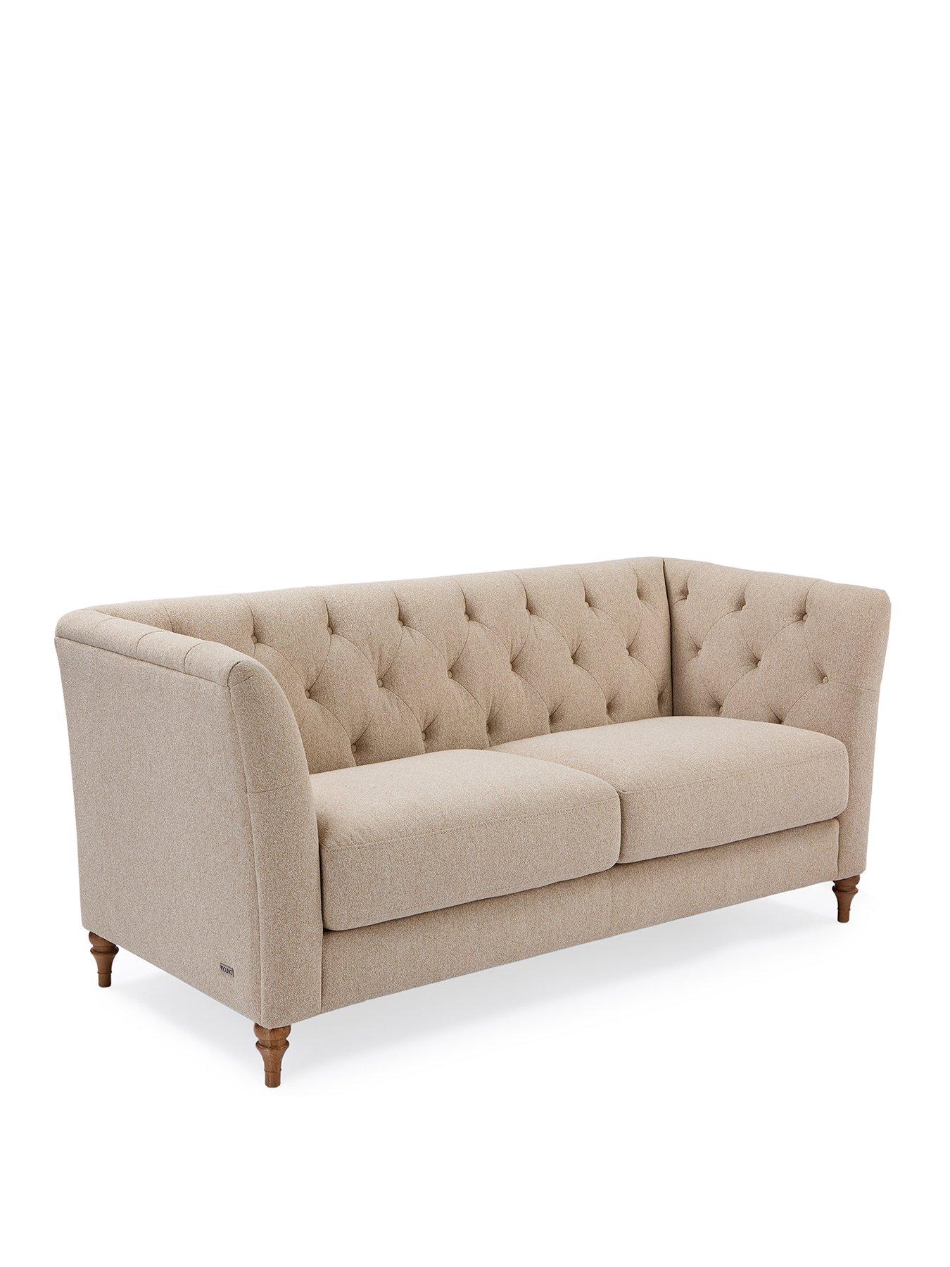 Very Home Nigella 2 Seater Fabric Sofa Natural Very.co.uk