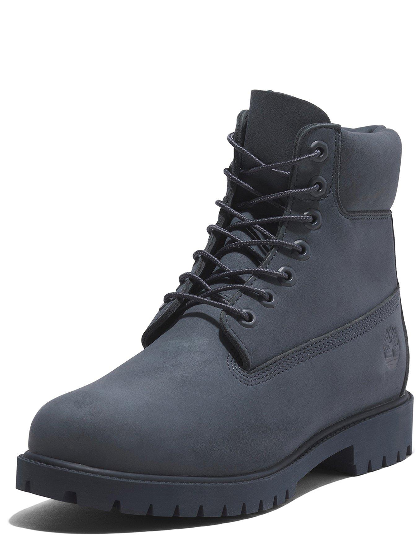 Timberland Heritage 6 Inch Waterproof Lace Up Boots Blue Very