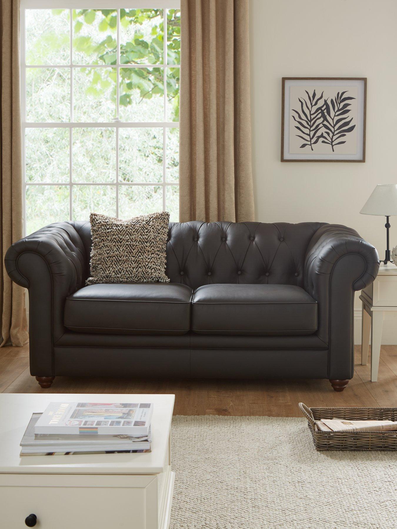 The Very Collection New Bakerfield 2 Seater Leather/Faux Leather Sofa - FSC® Certified