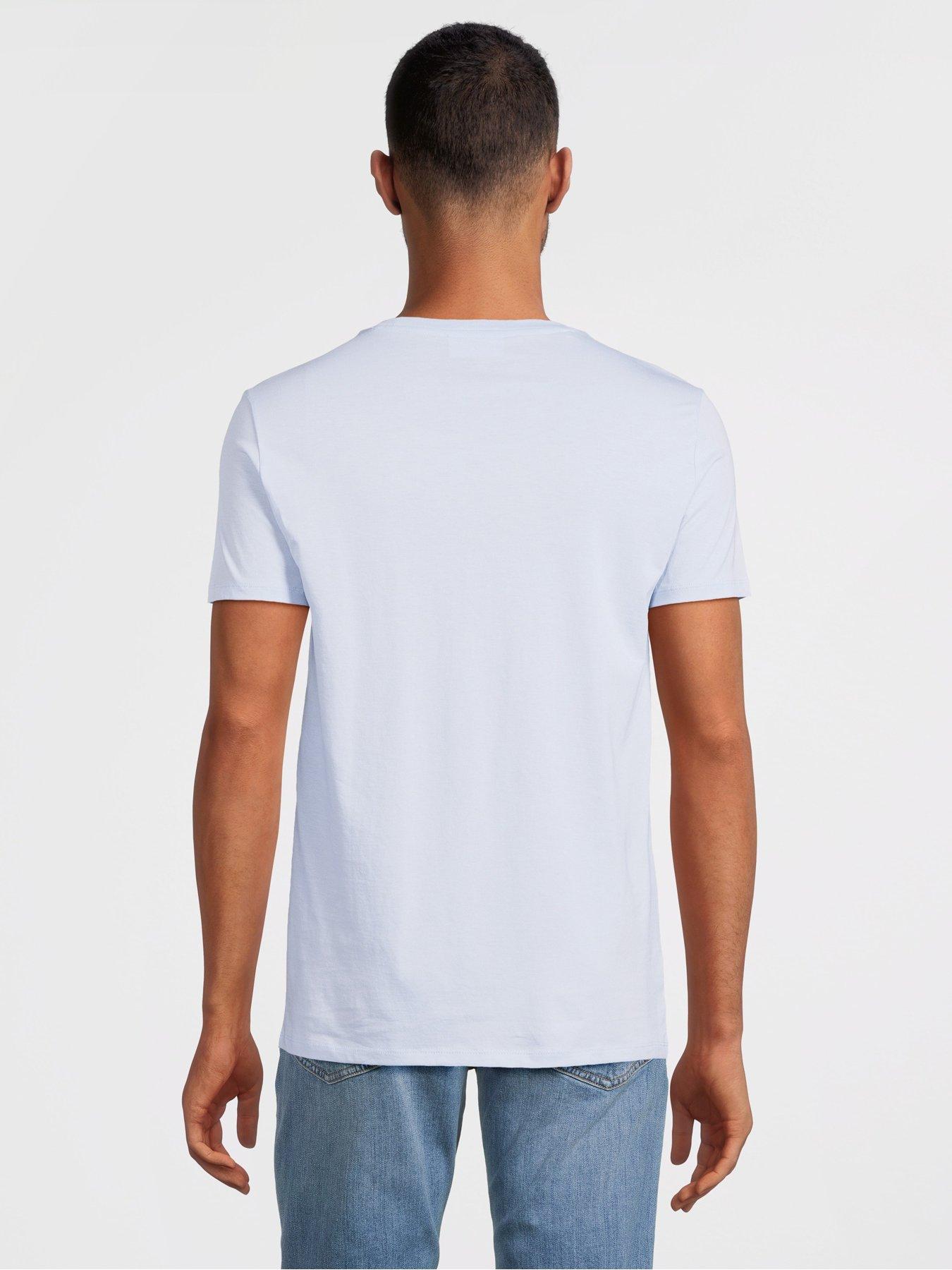 Lacoste Jersey Pima T-Shirt - Light Blue | Very.co.uk