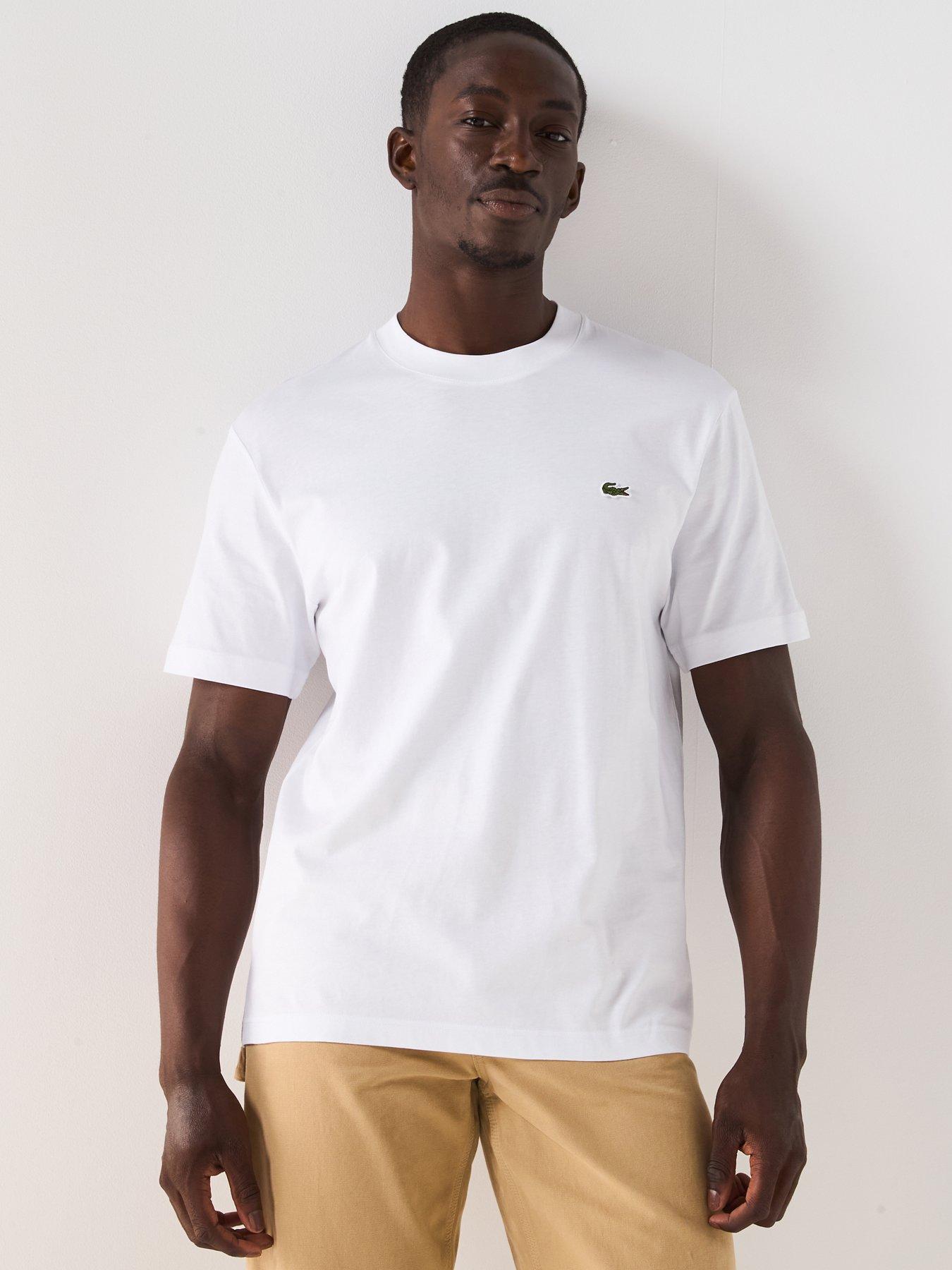 Lacoste Midi Weight Cotton Jersey T-Shirt, White, Size Xl, Men