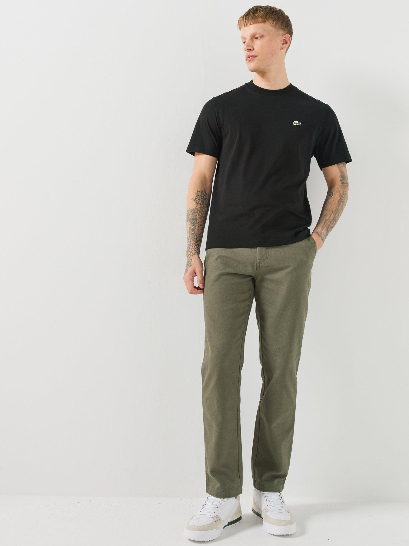 Image 6 of 6 of Lacoste Mid Weight Cotton Jersey T-Shirt - Black
