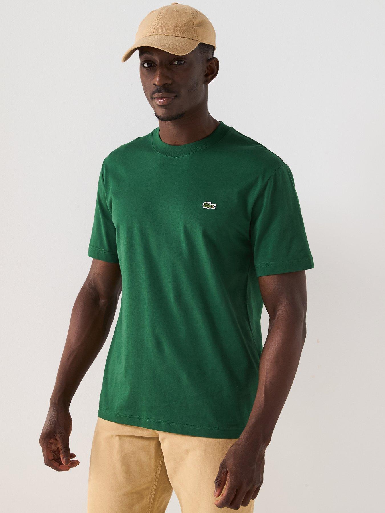 Lacoste Midi Weight Cotton Jersey T-Shirt, Green, Size Xl, Men