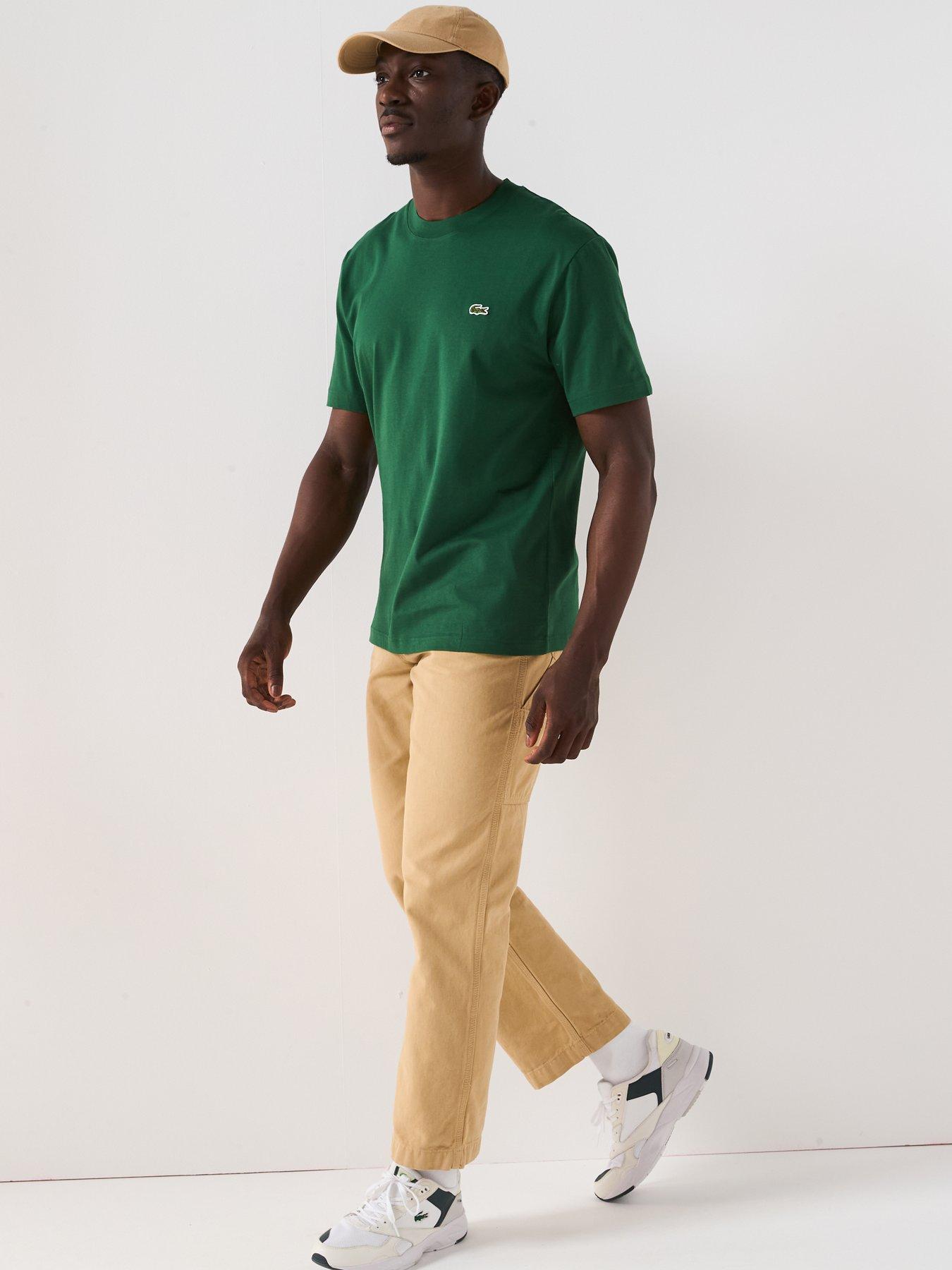 Lacoste Midi Weight Cotton Jersey T-Shirt Green Very
