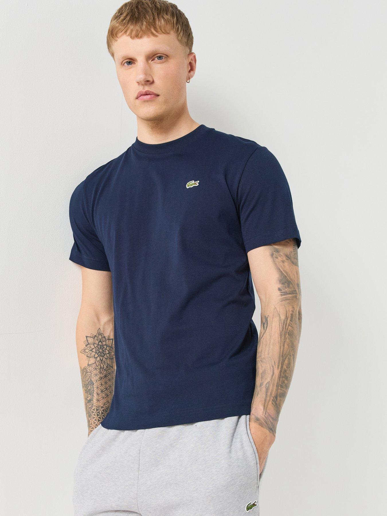 Image 6 of 6 of Lacoste Mid Weight Cotton Jersey T-Shirt - Navy