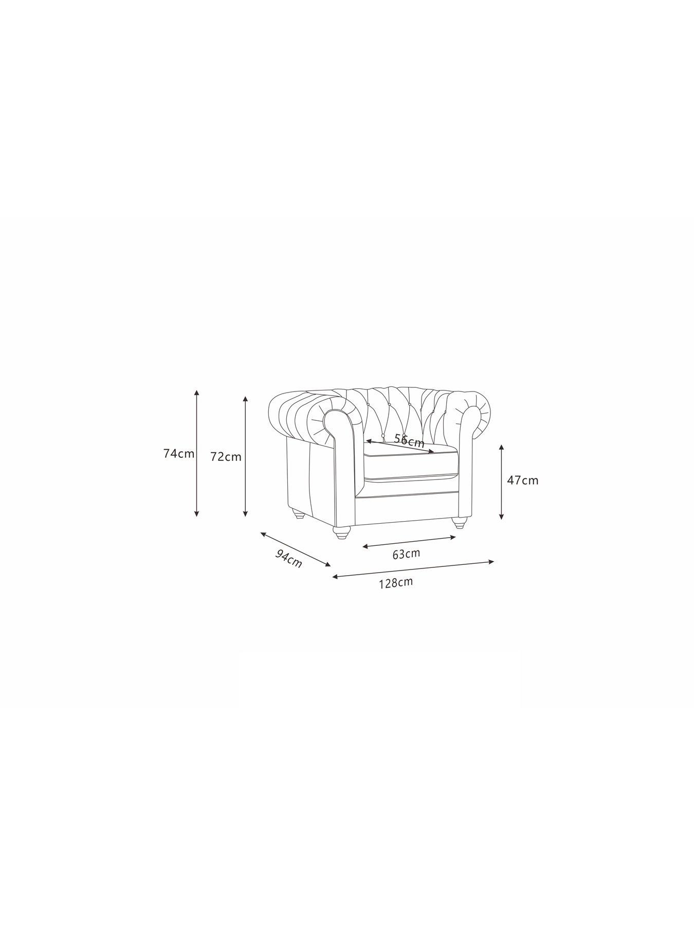 Image 7 of 7 of The Very Collection New Bakerfield Leather/Faux Leather Chair