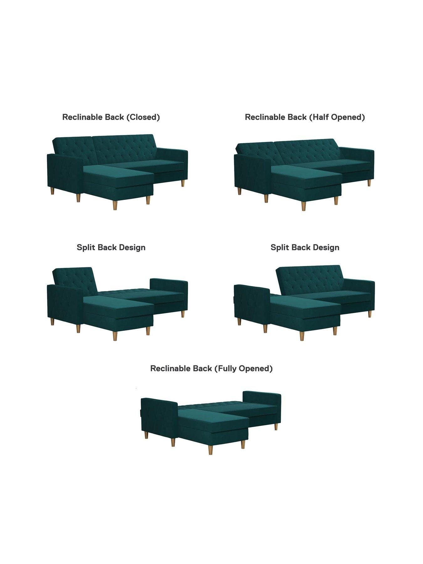 Image 4 of 7 of Dorel Home Cl&nbsp;Liberty Corner Sectional Futon