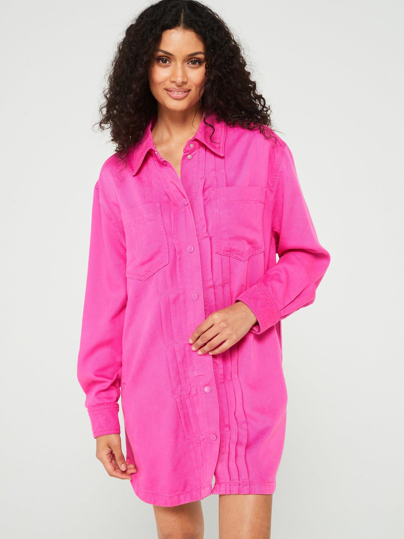 undefined Orange Janjura Shirt Dress - Pink
