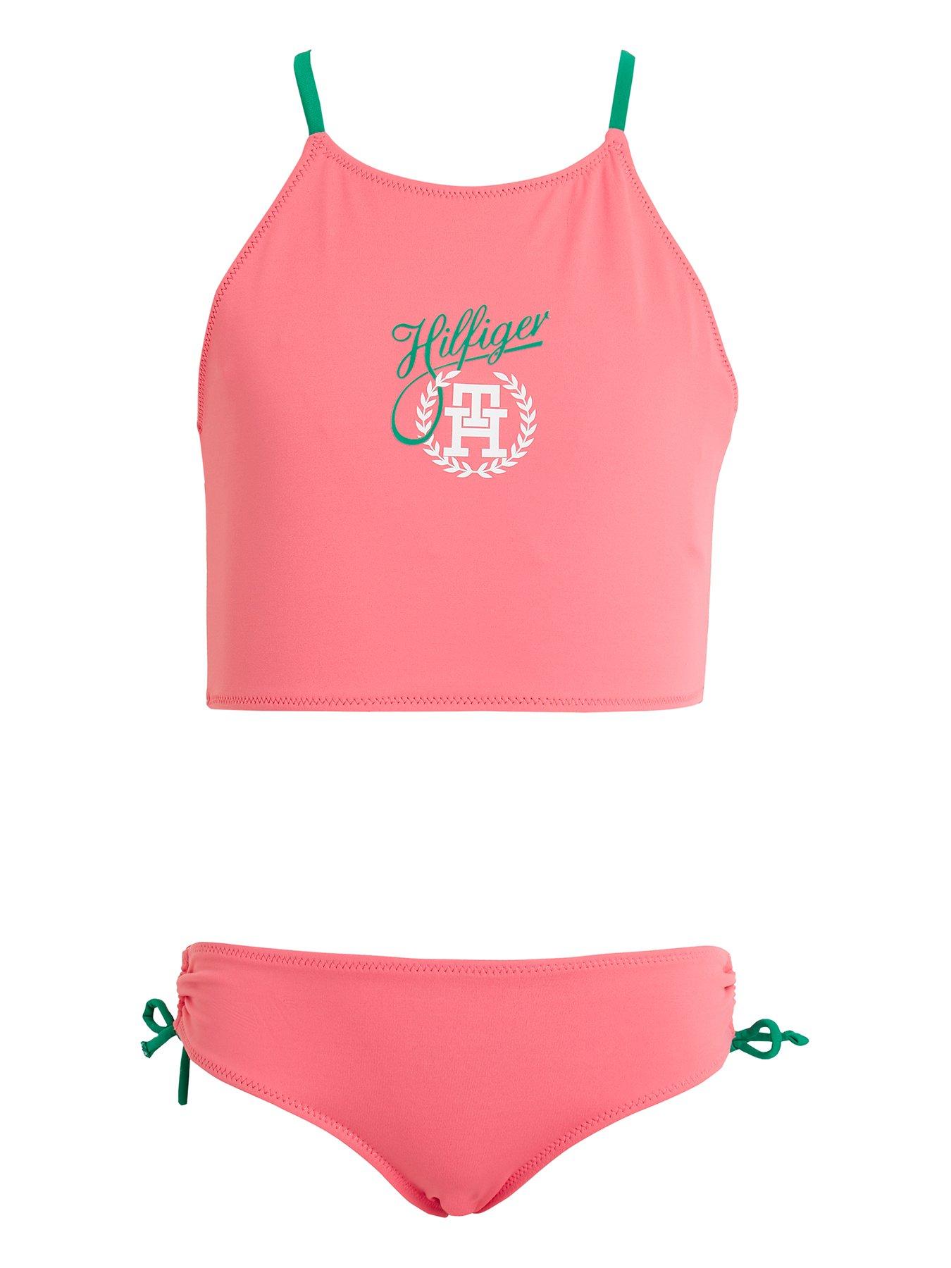 Tommy Hilfiger Girls Bralette Swim Set - Botanical Pink