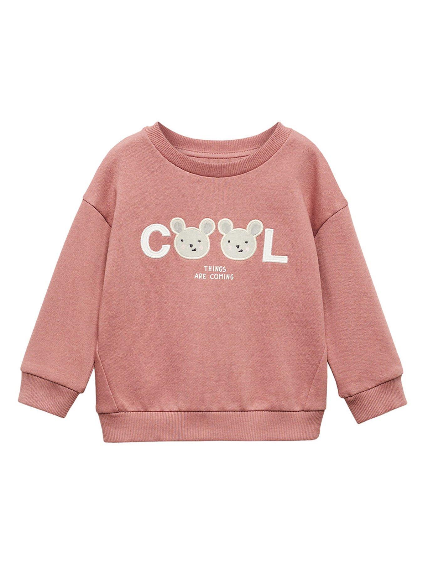 Younger Girls Cool Sweat Top Pink