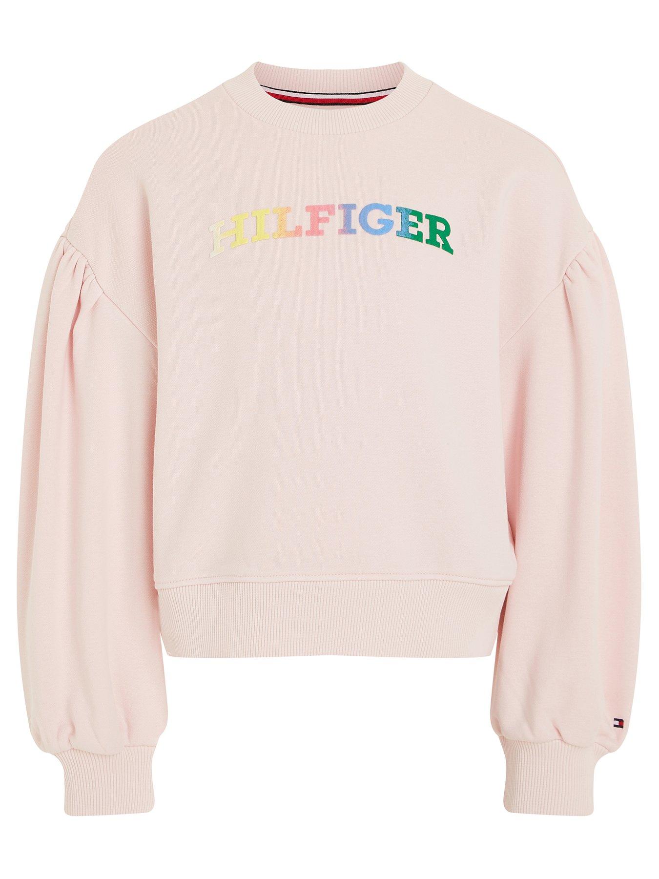 Hot pink store tommy hilfiger sweatshirt