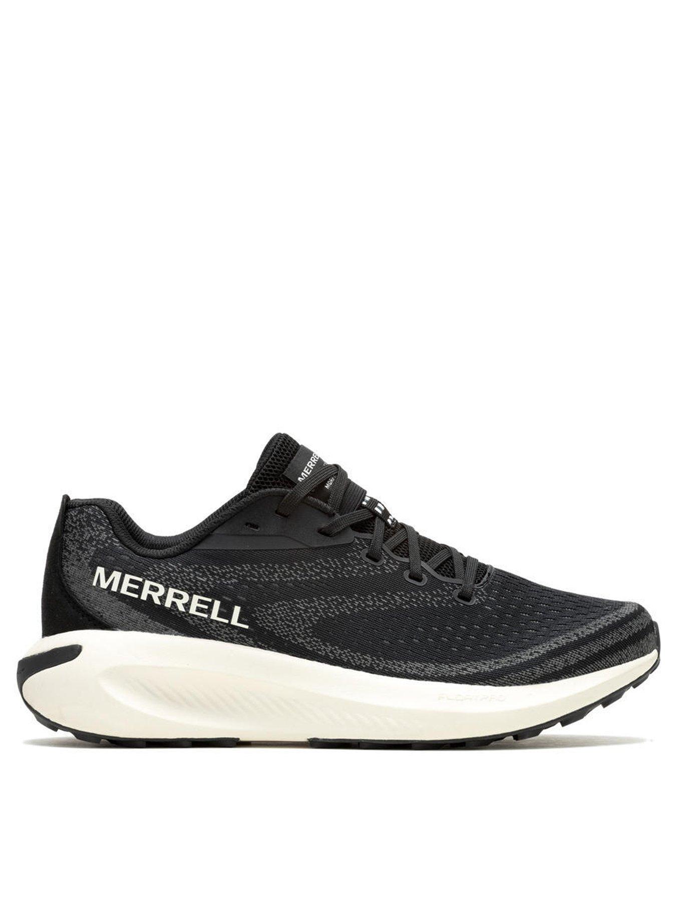 Merrell Mens Morphlite Trail Running Trainers Black White Very