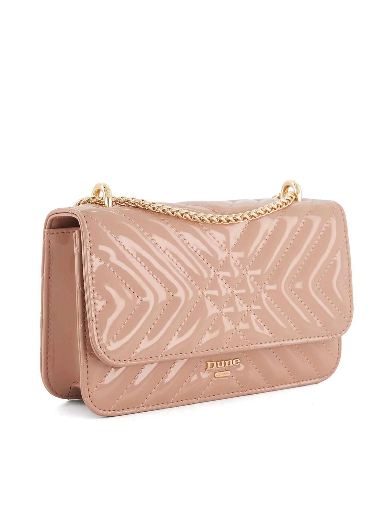 Dune London Edorchie Nude Quilted Chain Handle Shoulder Bag very