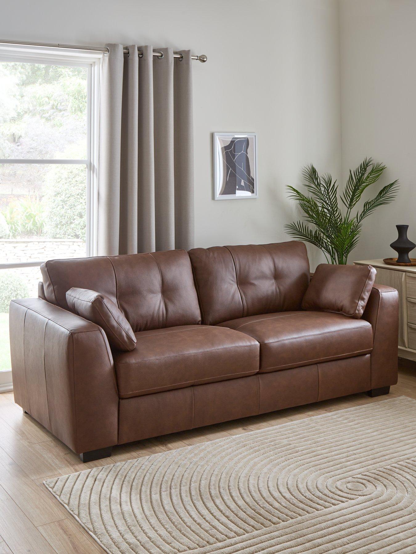 undefined Arden 4 Seater Leather Sofa