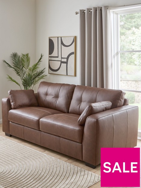 very-home-arden-2-seater-leather-sofa