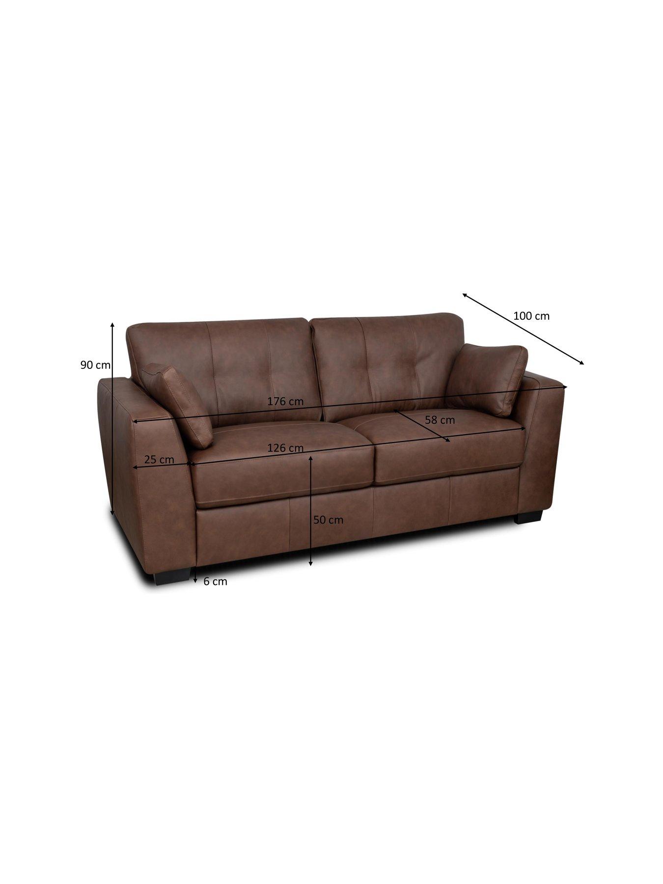Image 5 of 6 of Very Home Arden 2 Seater Leather Sofa