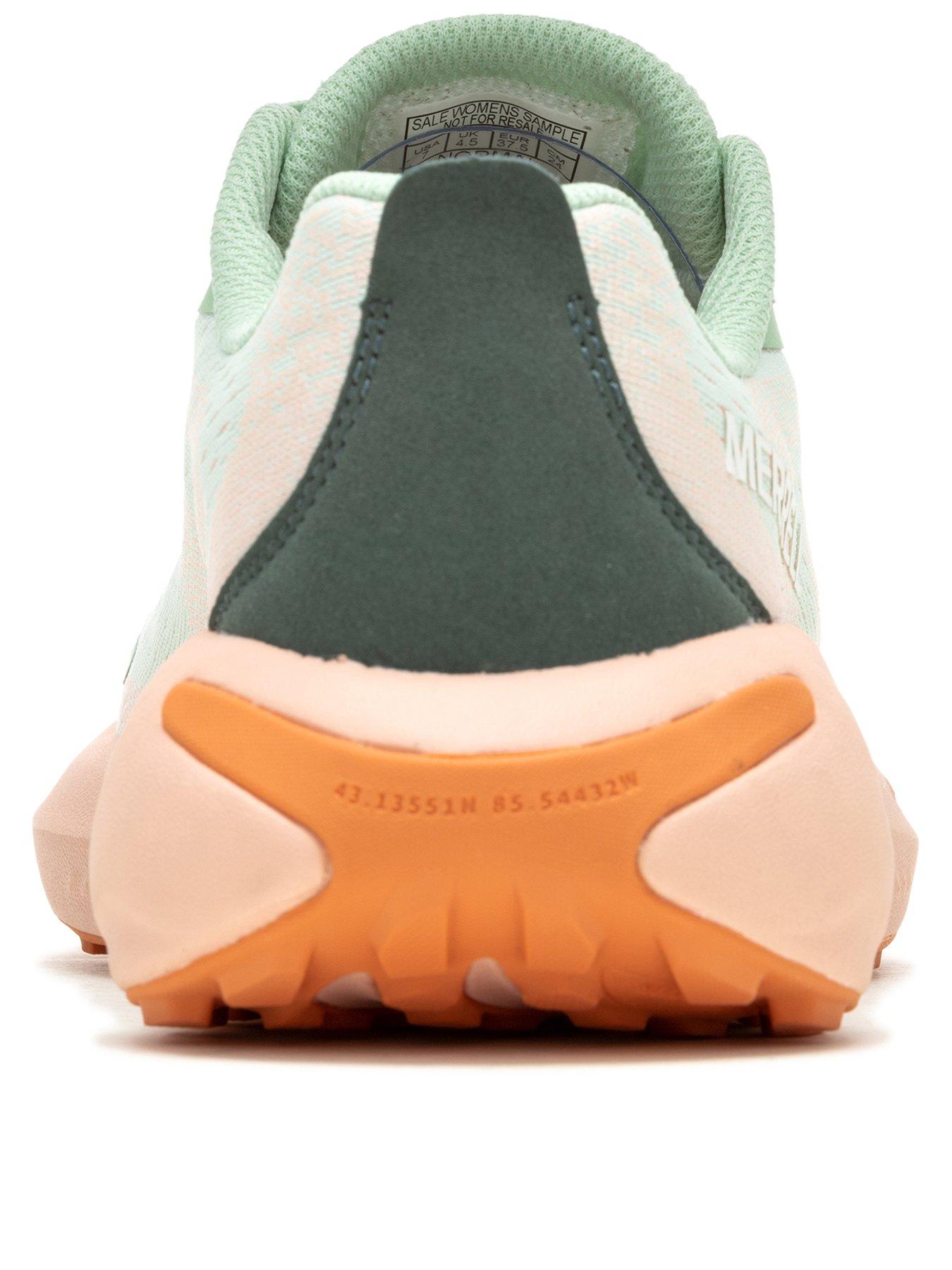 Merrell Womens Morphlite Trail Running Trainers - Green/peach | Very.co.uk