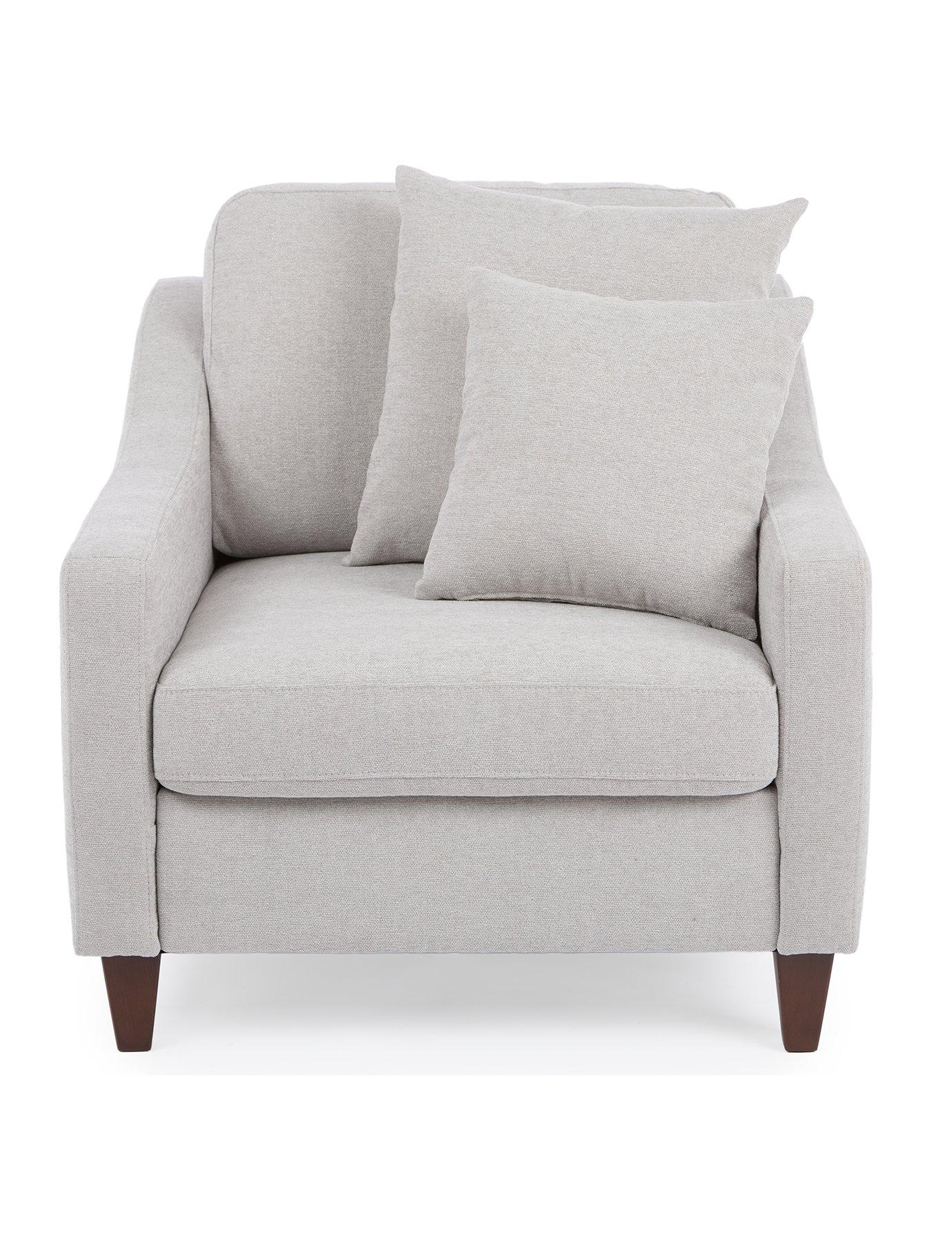 Image 2 of 6 of Very Home Aspen Fabric Armchair - Grey