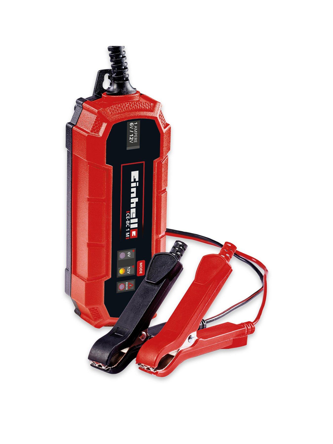 Product photograph of Einhell 1a Digital Car Battery Charger - Ce-bc 1 M 12v Includes Battery from very.co.uk