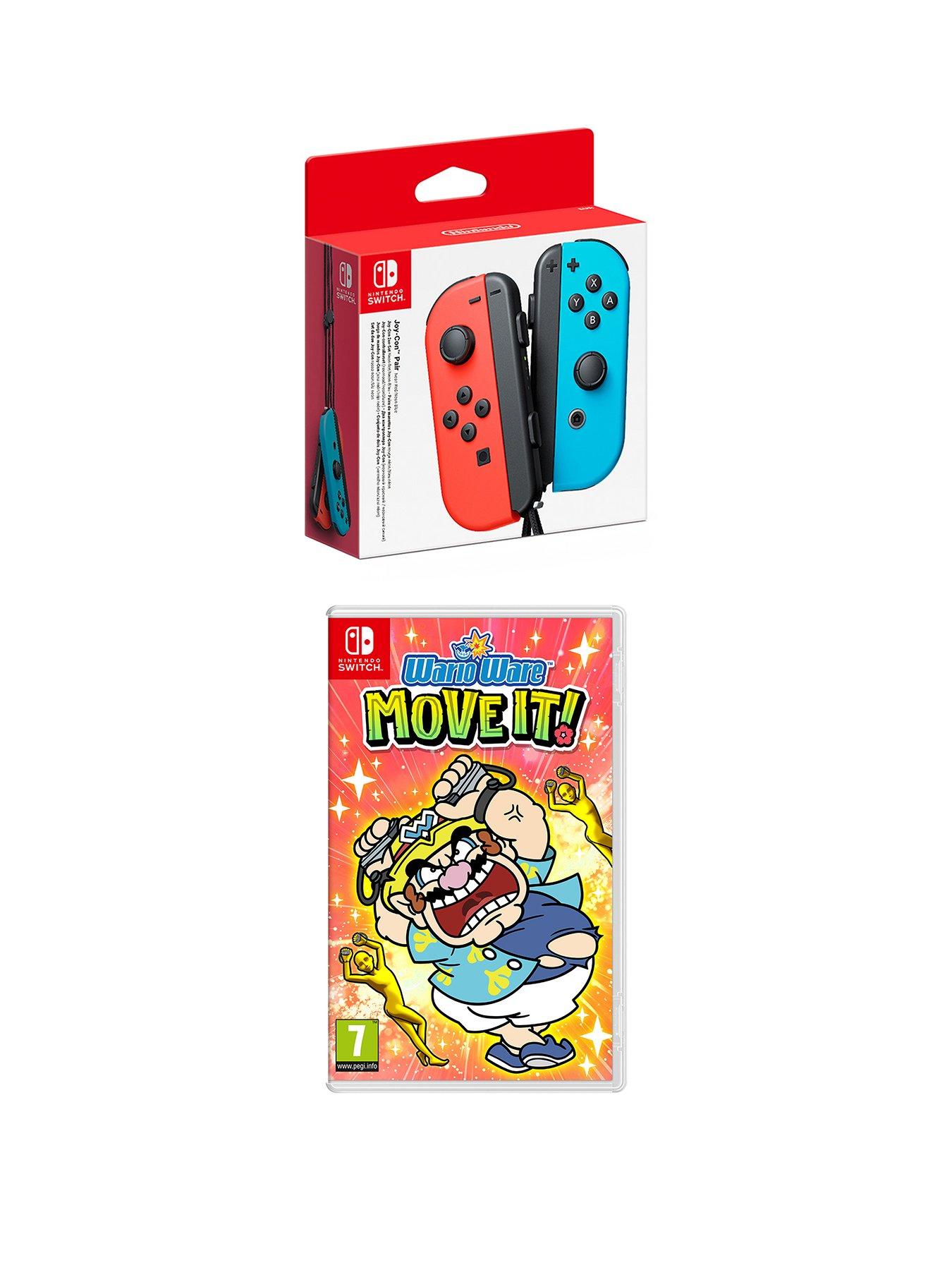 Nintendo Switch Neon Red / Neon Blue Joy-Con Twin Pack & Super Mario Party