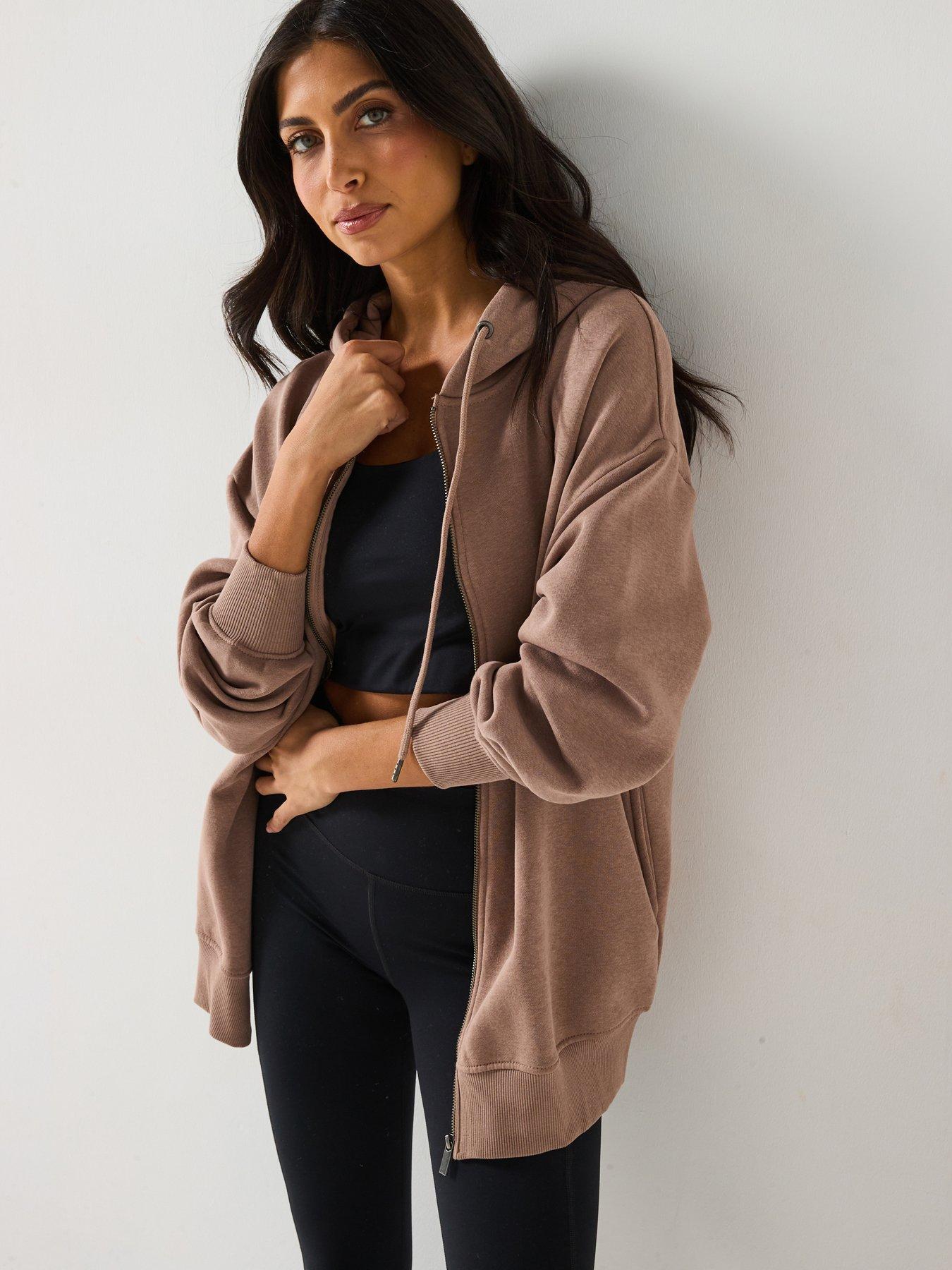 undefined The Essential Oversized Zip Through Hoodie