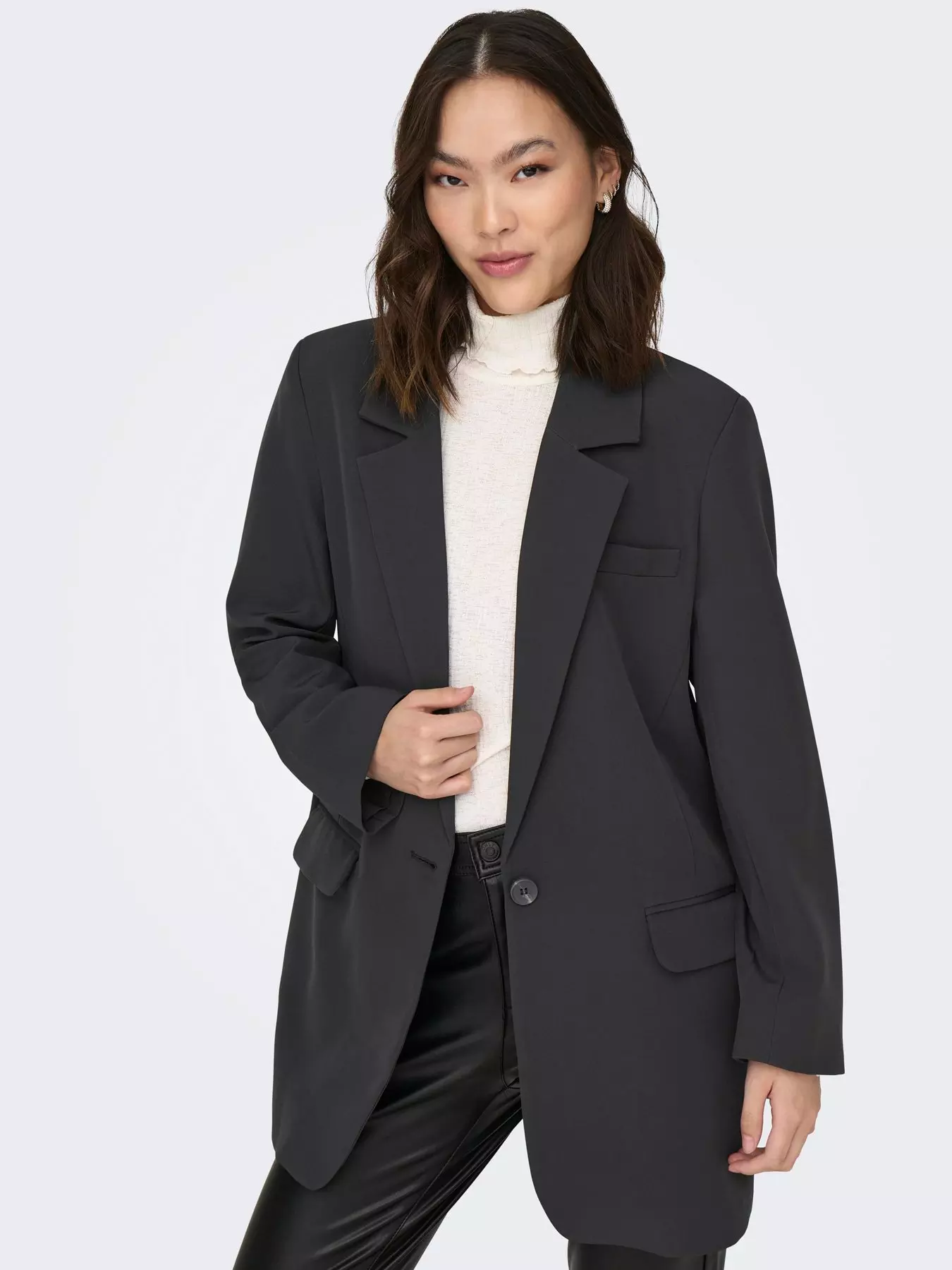 Fitted Black Womens Blazer