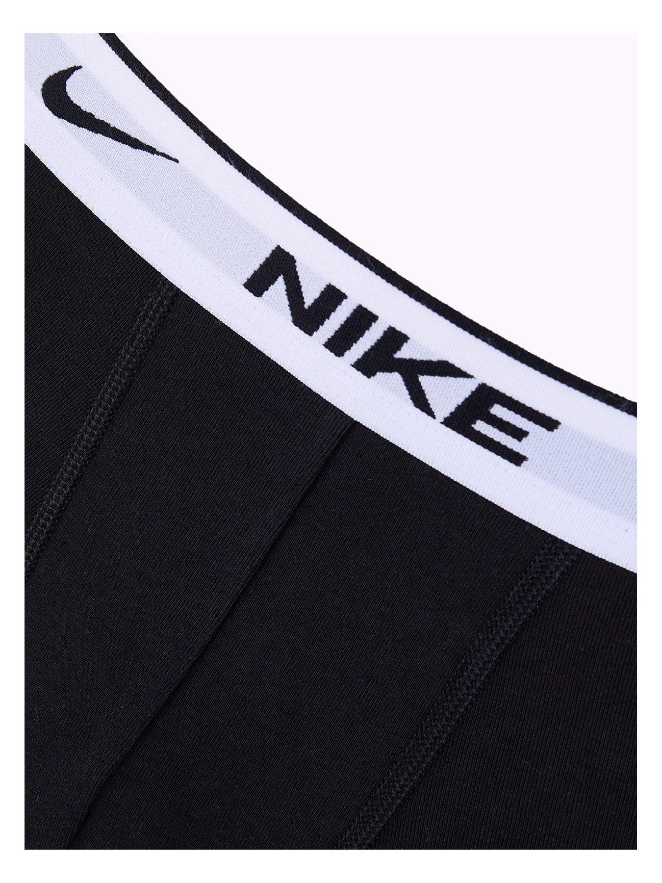 Nike 3 pack cotton stretch briefs in black